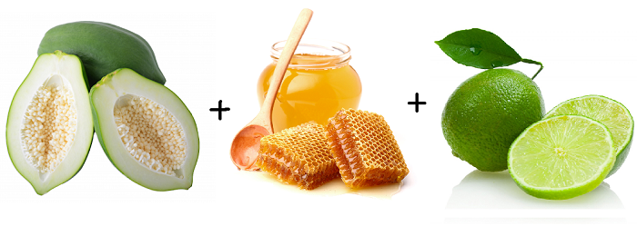 Trị nám da bằng đu đủ + mật ong + nước chanh